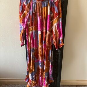 Anthro Colorful Abstract Women's Dress